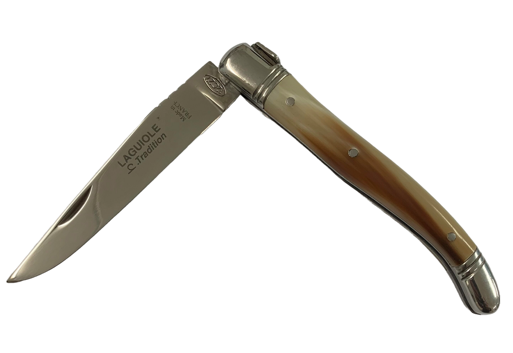 Laguiole Tradition Pocket Knife - Blonde Cow Horn