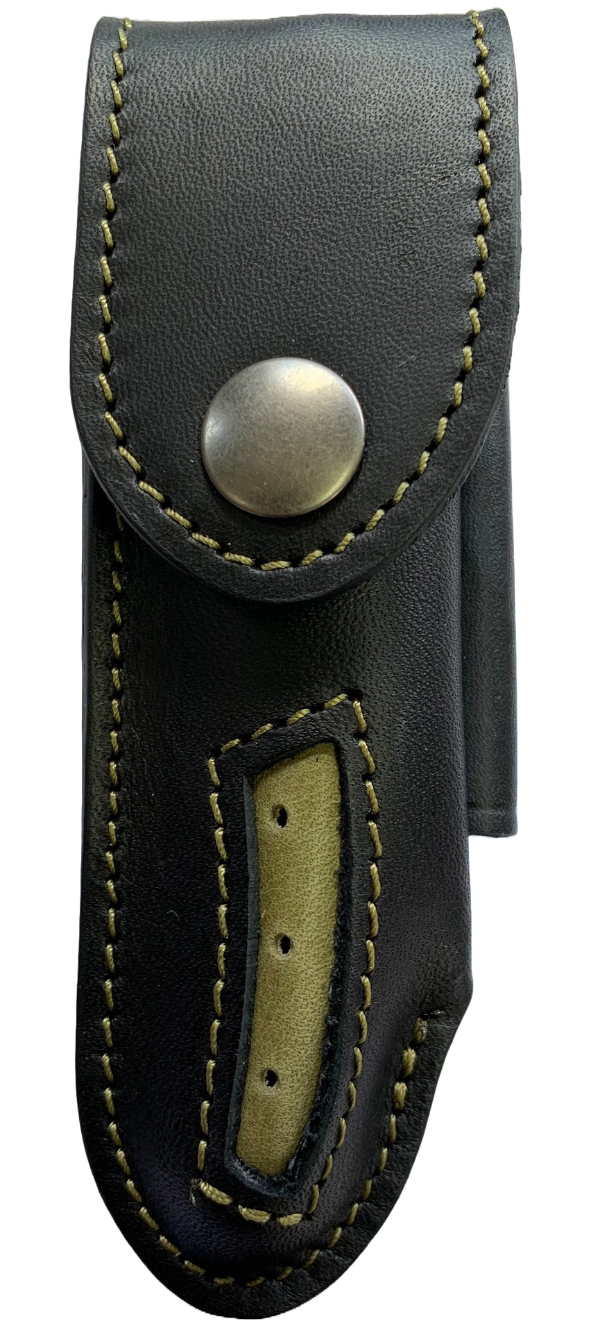 Leather Scabbard for Pocket Knives - Black