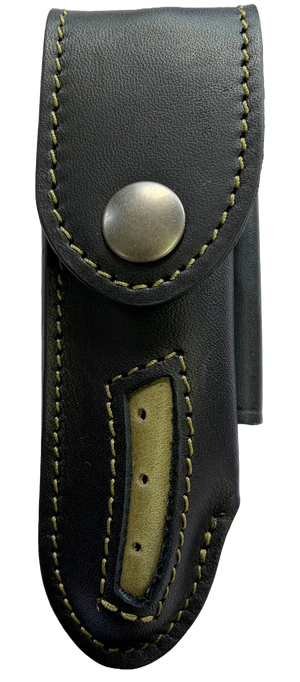 Leather Scabbard for Pocket Knives - Black