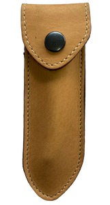 Leather Scabbard for Pocket Knives - Tan