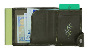 Single Credit Card Coin Wallet/Cardholder with RFID protection