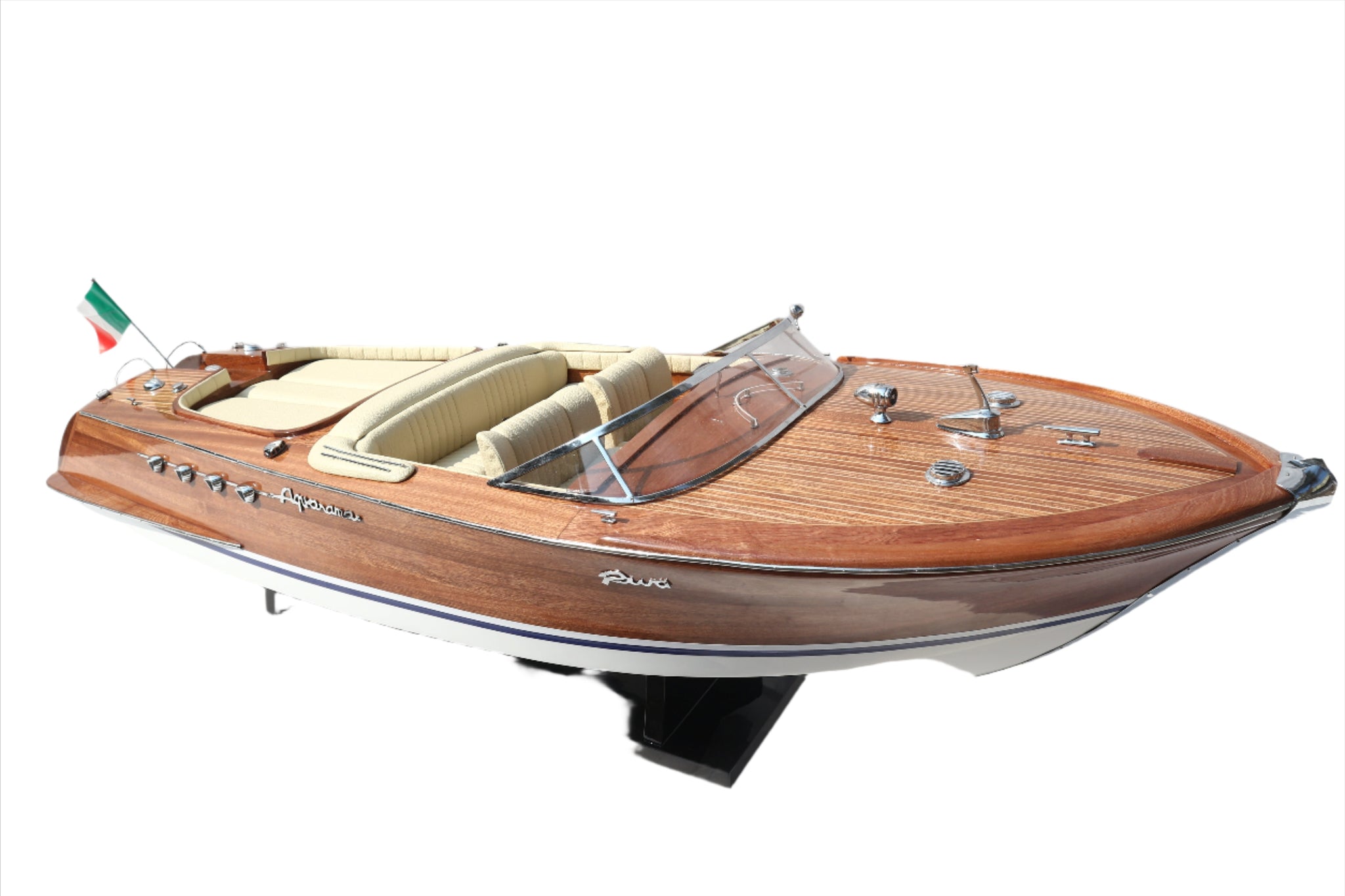 Riva Aquarama with painted White Hull